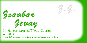 zsombor gevay business card